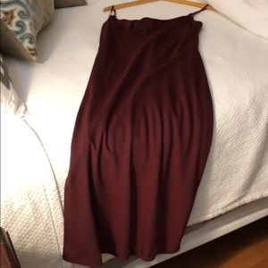 Maroon banana republic dress
